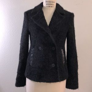 Karl Lagerfeld black boucle jacket